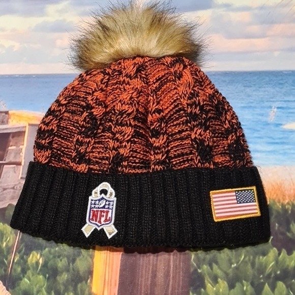 Cleveland Browns Pom Knit Winter Hat NWT - Picture 7 of 9